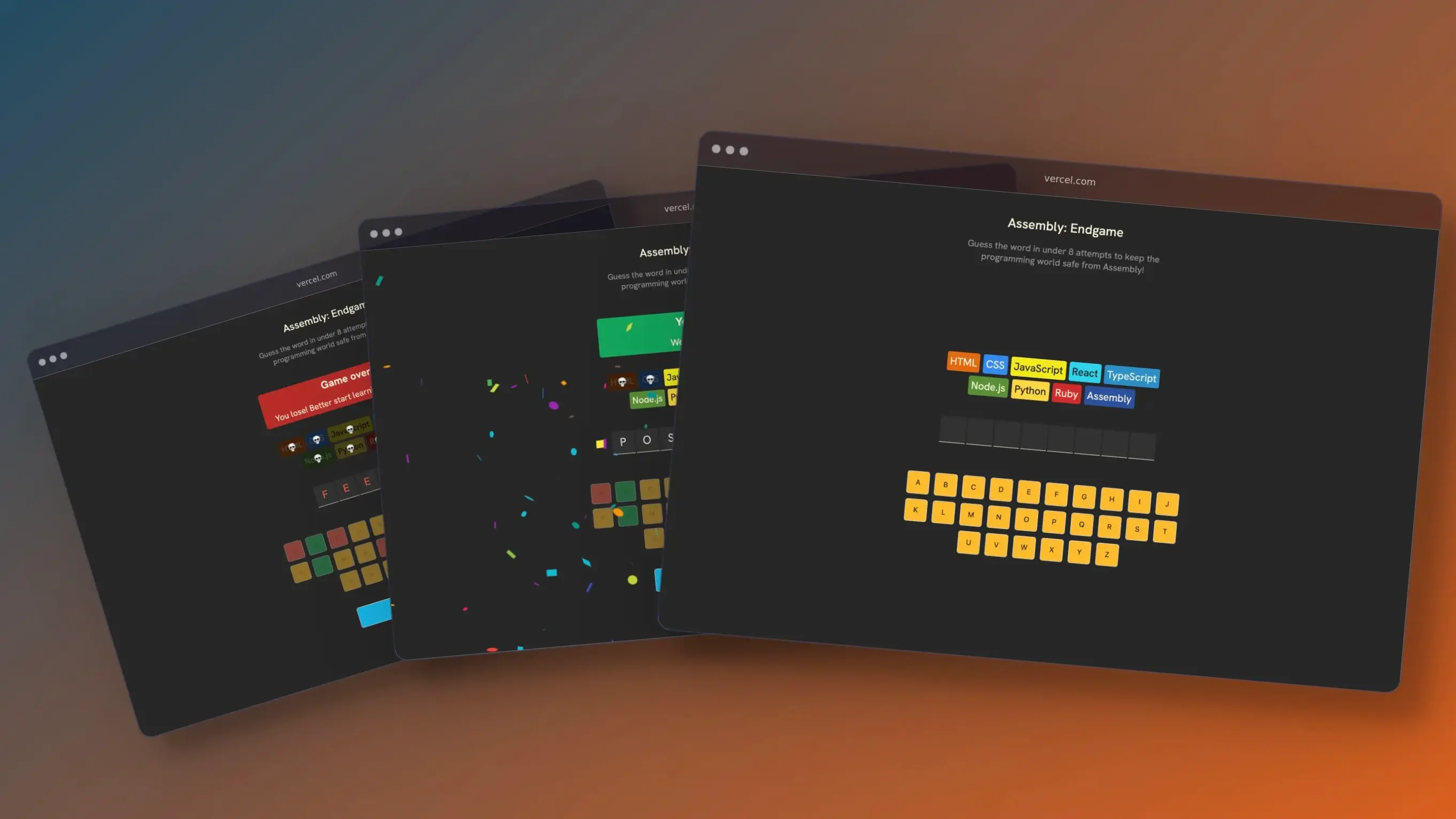 AssemblyEndgame | Word Guessing Game